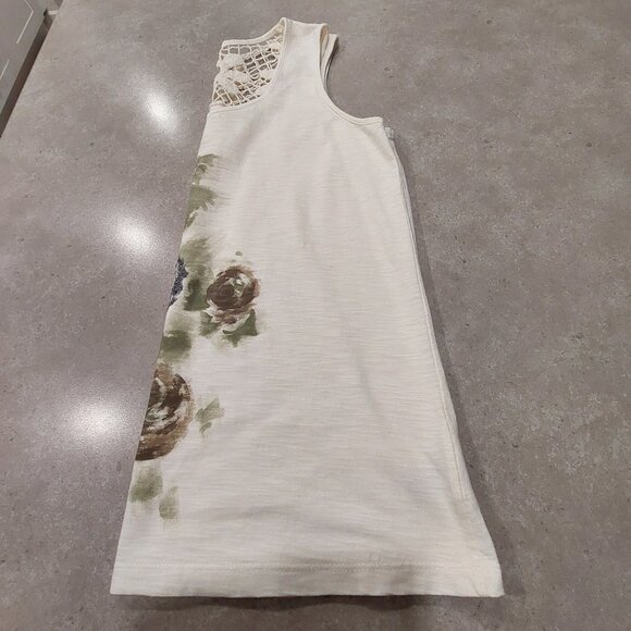 DENVER HAYES Women's Floral/Sequins Crochet Back Yoke Sleeveless Top - Sze Large - Picture 5 of 7